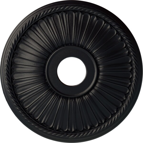 Ekena Millwork Berkshire Ceiling Medallion (Fits Canopies up to 6 3/8"), 20 1/8"OD x 3 7/8"ID x 1 7/8"P, Steel Gray CM20BE1SGS - main